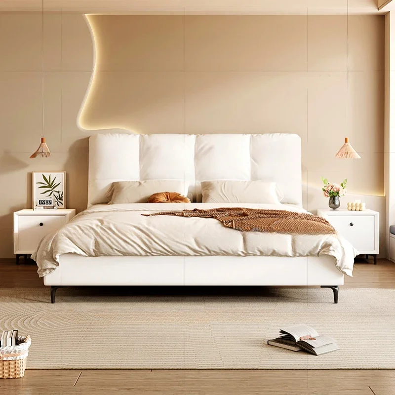 #Nordic Villa Modern Double Bed Designer Luxury Large Girl Children Double Bed Luxury Bedding Meubles De Chambre Home Furniture