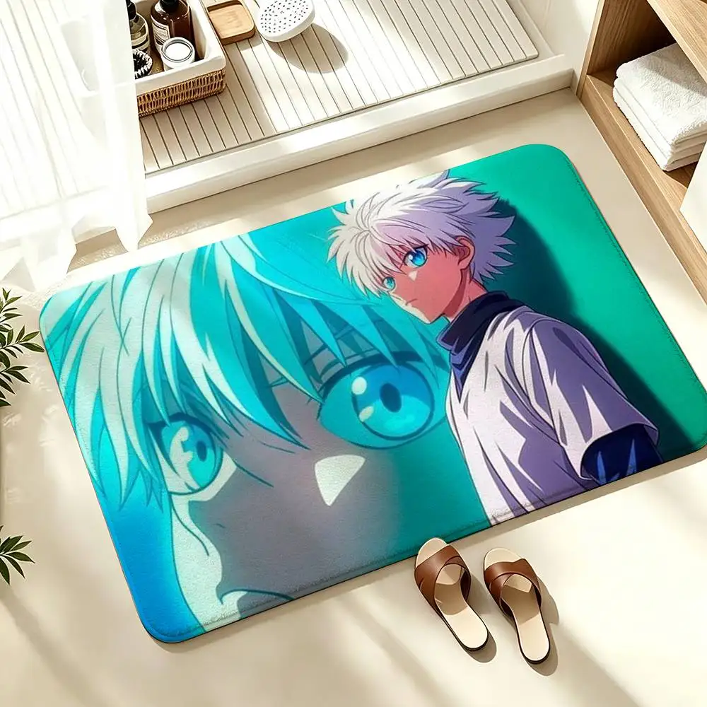 COOL K-Killua Zoldyck H-Hunter X Hunter  Soft Absorbent Decorative Floor Mat for Bathroom Entryway Living Room
