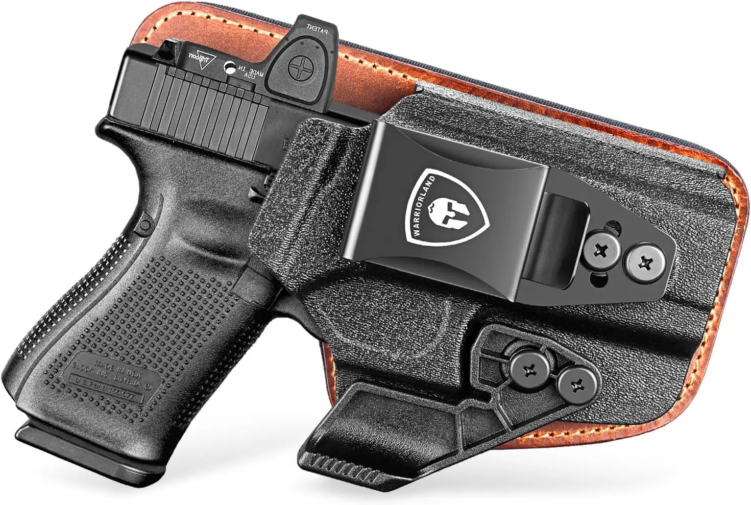 

Only Fit Glock G17/19/22/23 Gen 3-5, G31/G32 Gen 3-4,G19X/44/45,IWB Holster Concealed Carry,Polymer & Leather,Claw,Right Hand