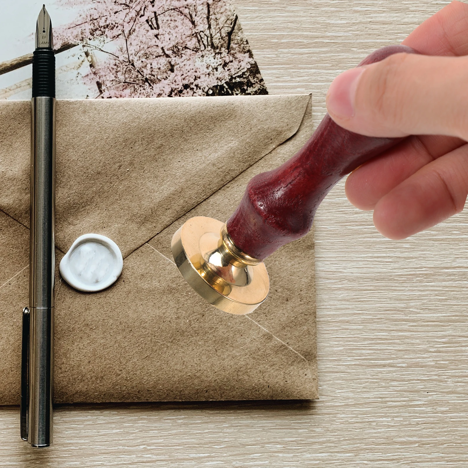 

Wax Seal Copper Stamp Kit Handmade Envelope Wedding Fire Lacquer Stamps
