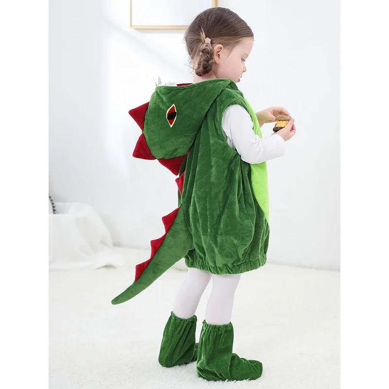 زي أطفال للهالوين على شكل ديناصور، ملابس تنكرية للحفلات التنكرية للأولاد والبنات