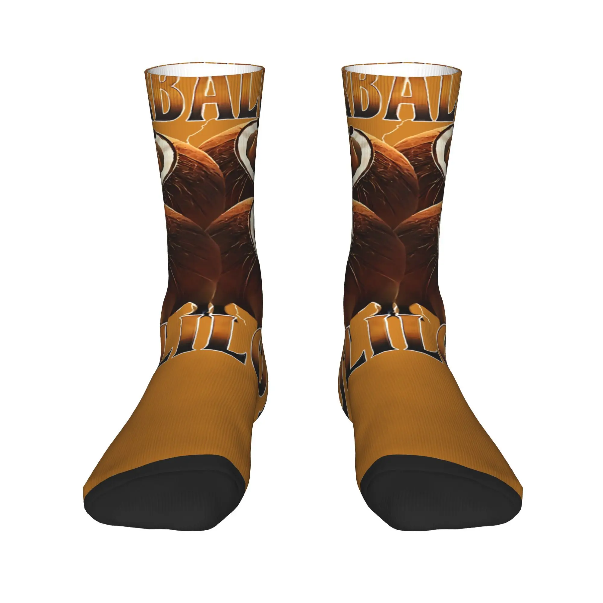 Brainrot Meme Italian Brain Rot Stockings  Funny Socks Women Men Soft Breathable Socks Autumn Climbing Printed Non Slip Socks