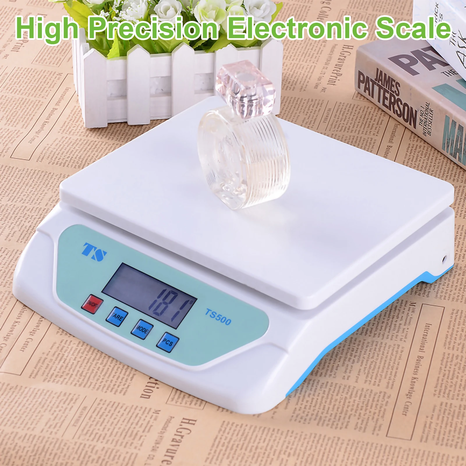 Kitchen Scales Precision Weighing Electronic Scale 30kg/1G Digital Scale LCD Display Food Scales for Home Office Measuring Tools