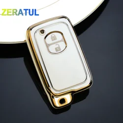 Auto Remote Key Case Fob Shell Cover Holder For Toyota RAV4 Land Cruiser Camry Highlander Prado Prius Yaris Corolla Vitz