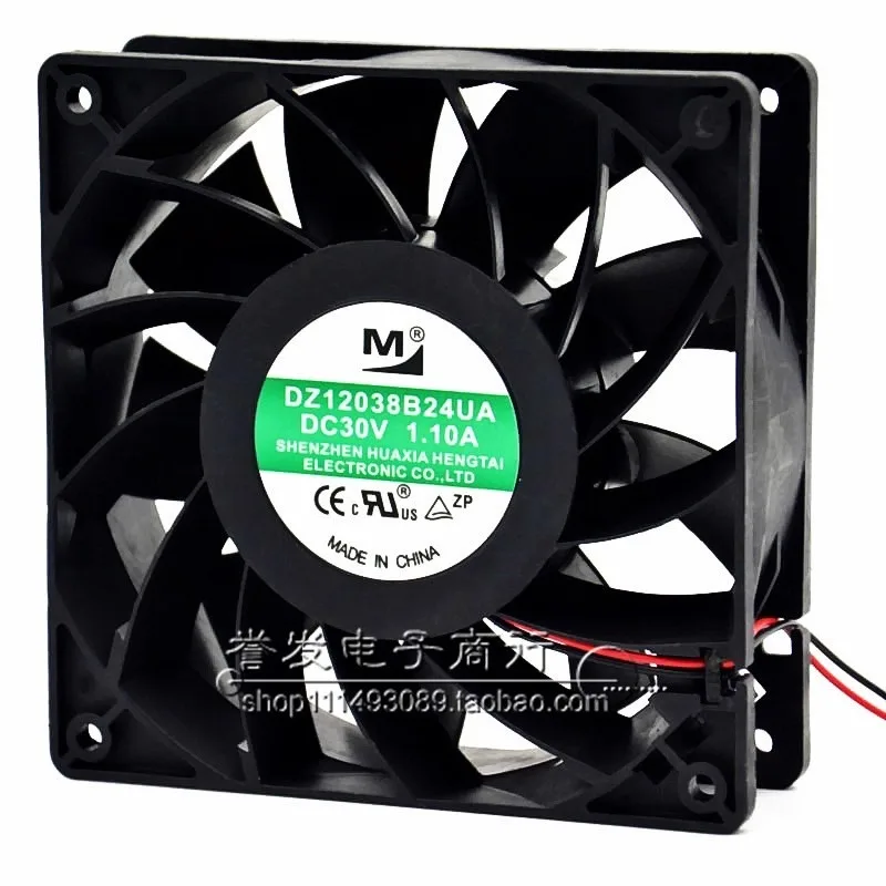 

New Fan for DZ12038B24UA/UR/HA 30V 1.10A 24V 1.0A 1.5A 2.0A 12038 12CM Cooling Fan 120 * 120 * 38mm