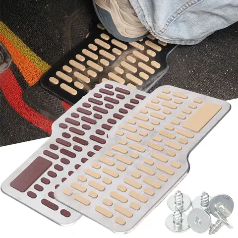 스테인레스 스틸 자동차 내마모성 페달, 두꺼운 자동차 발 매트, 넓은 주 운전 발 패드, 미끄럼 방지 금속 수리 브레이크 개스킷