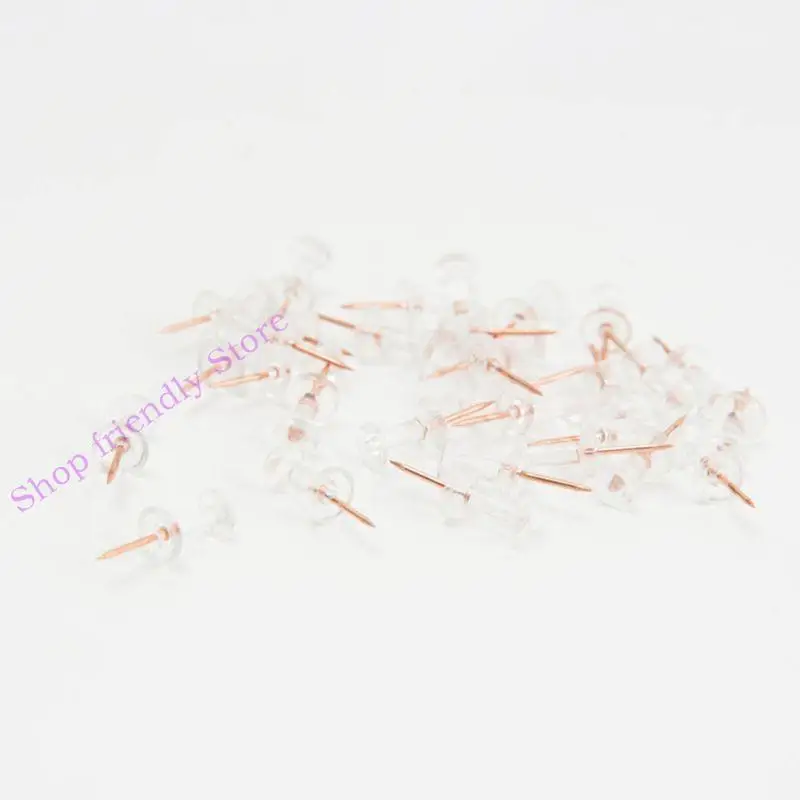 594a 100pcs Pins transparentes oro