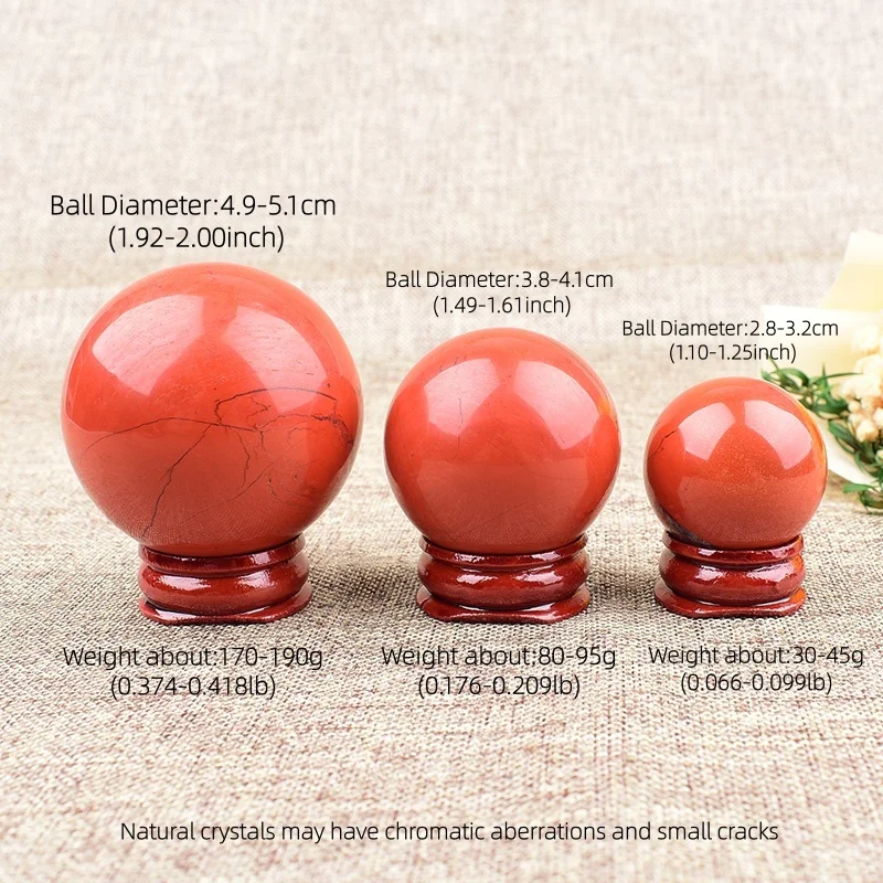 1 pièce Boule de pierre de jaspe rouge en cristal naturel, Ornement de table, Spécimen minéral, Décoration d'intérieur, Artisanat, Cadeau de festival