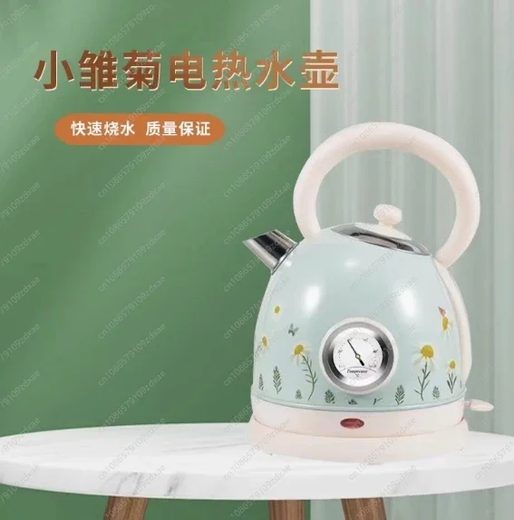 

1,8 л окрашенная краска для выпечки, электрический чайник в стиле ретро, кипящая вода, нержавеющая сталь 304, автоматический, против высыхания, 220 В, 2200 Вт