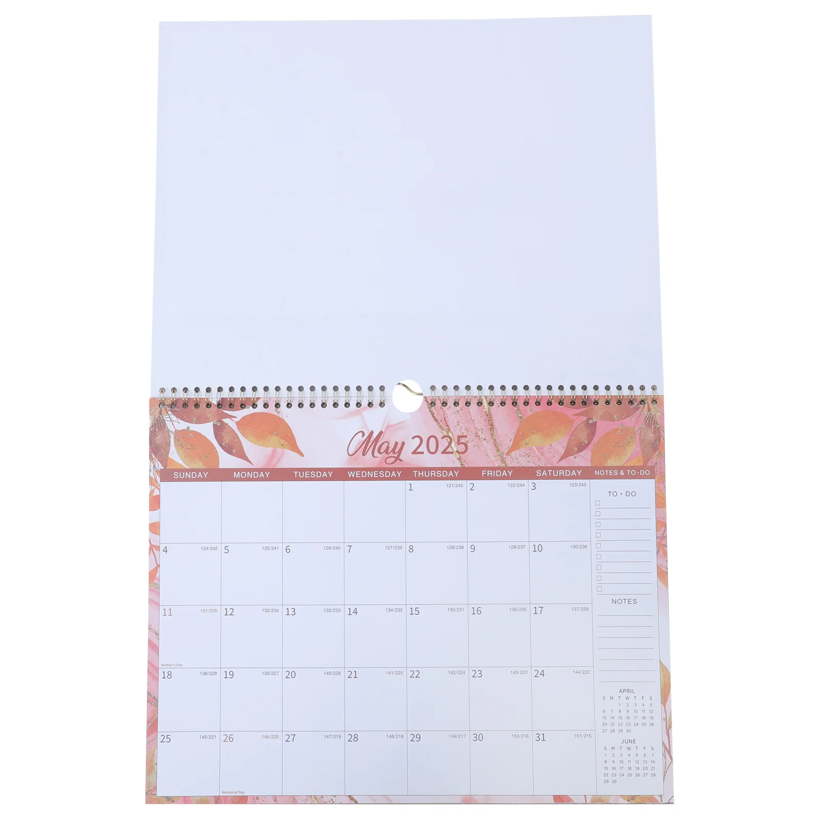 

Wall Calendar Customization Floral Vertical Large Home Office Hanging Intelligent