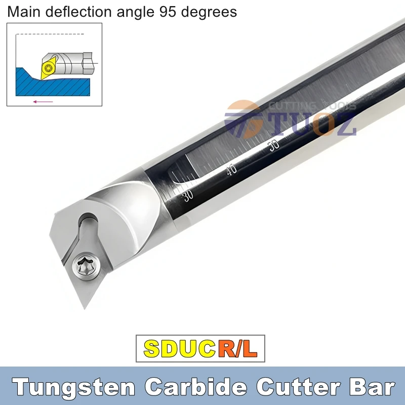 

Ударопрочная расточная оправка из вольфрамовой стали SDUCR07 SDUCL07 SDUCR11 SDUCL11 C08K-C25S 8-25 мм для внутренней токарной обработки