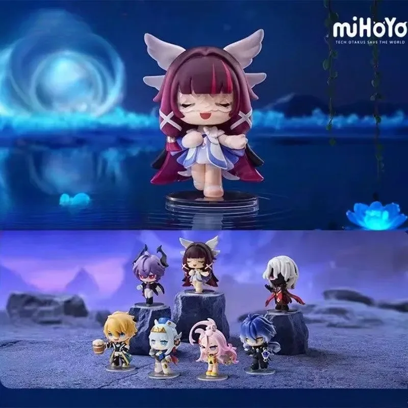 

Genshin Impact Cosplay New Year Series Figurines Blind Box Durin Columbina Rerir Cartoon Model Birthday Gifts for Women Men