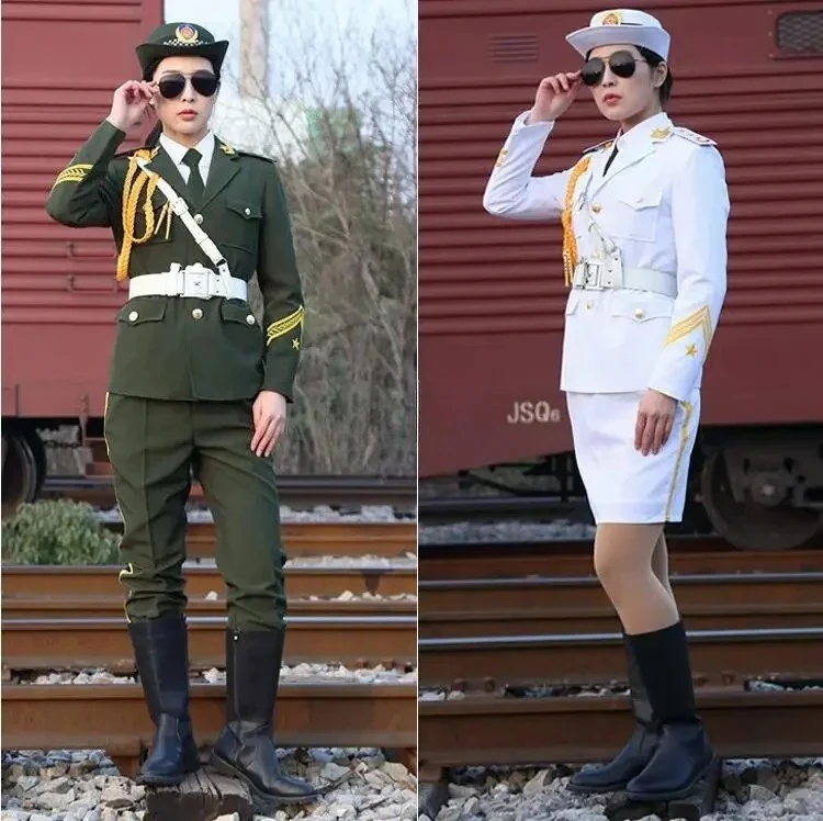 Handsome Flag Raiser Costume Honor Guard China National Performance Military Outfit Drum Army Guard of Honor Costume Clothing