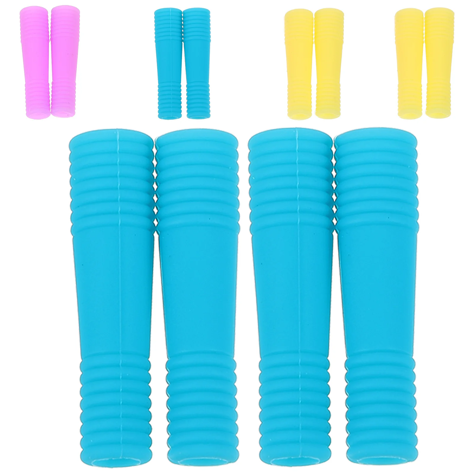 ปลอกหุ้มด้ามกรรไกรตัดหนังแบบซิลิโคนกันลื่น 6 คู่ ปลอกป้องกันด้ามกรรไกรตัดเล็บ อุปกรณ์ทำเล็บ ปลอกด้ามจับ ปลอดภัย ทนทาน