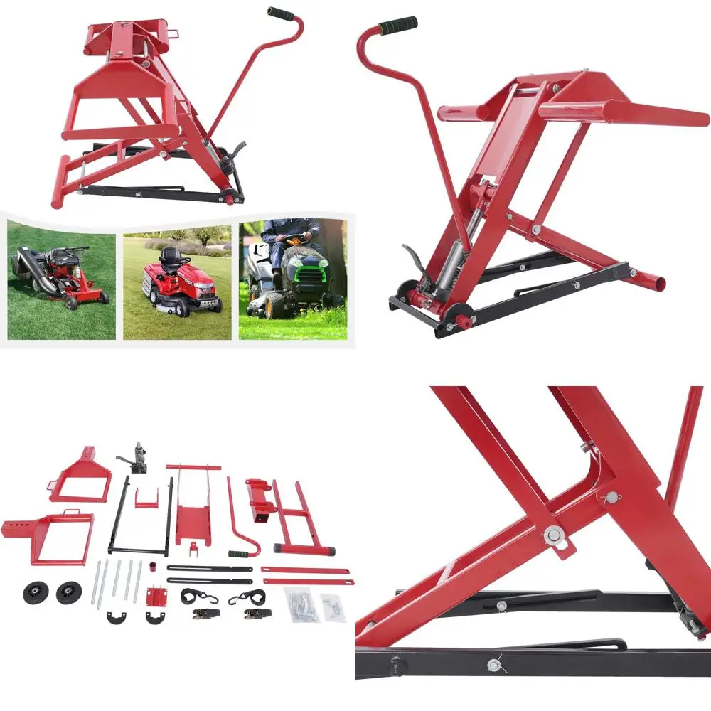 

250lb Capacity 25.4 Lift Hydraulic Lawn Mower Jack for Garden Tractors and ATVs