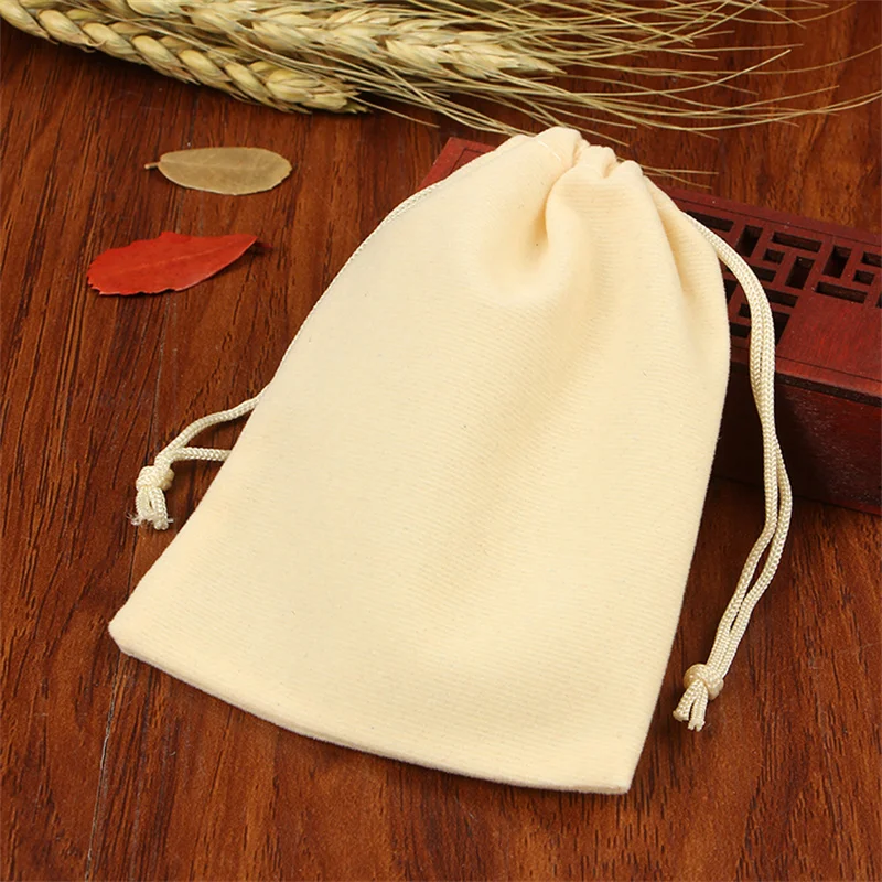 

10pcs/lot Soft Velvet Fabric Bags 10 Colors Jewelry Storage Sundries Pouches Gift Packing Drawstring Bags Large Size Customized