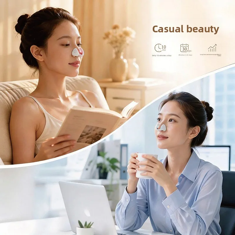 Micro‑Current Pulse Color Light Nose Tool  Electric Nose Lifting Clip for Nasal Reshaping and Nostril Tightening Care