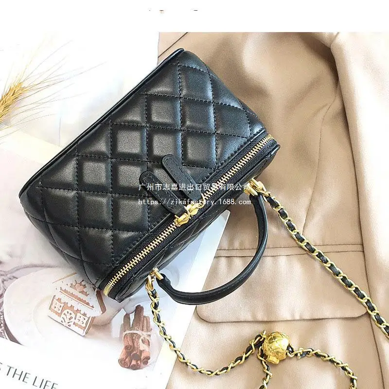 تويد Styleargyll سلسلة حقيبة كروس جلدية حقيقية حقيبة يد نسائية جلد البقر مربع صغير حقيبة نسائية مصنع بالجملة