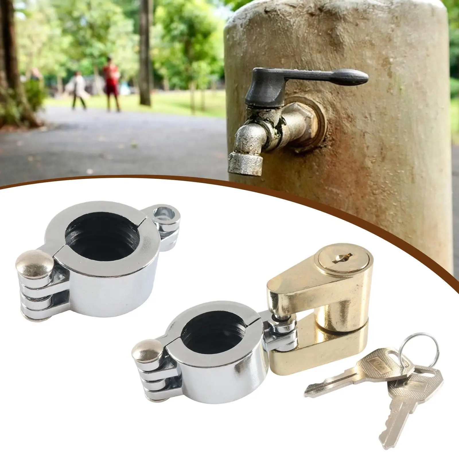 Outdoor Faucet Lock Cover Heavy Duty Prevent Water Stealing Tap Protector