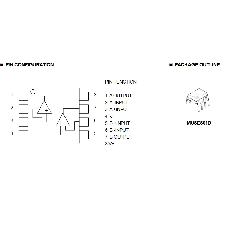 1/stücke GFS Original MUSES02 MUSES MUSES01 MUSES03 High Fidelity Sound Qualität Operationsverstärker