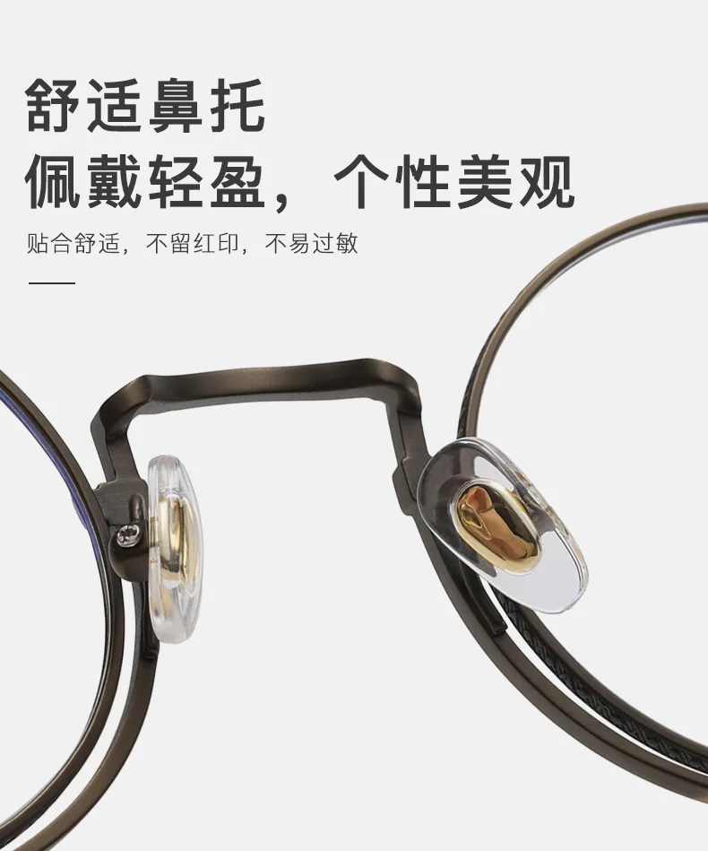 Vintage Pure Titanium Eyeglasses Frame Men Round Custom Prescription Optical Glasses Frame Women Luxury Brand Spectacles Eyewear