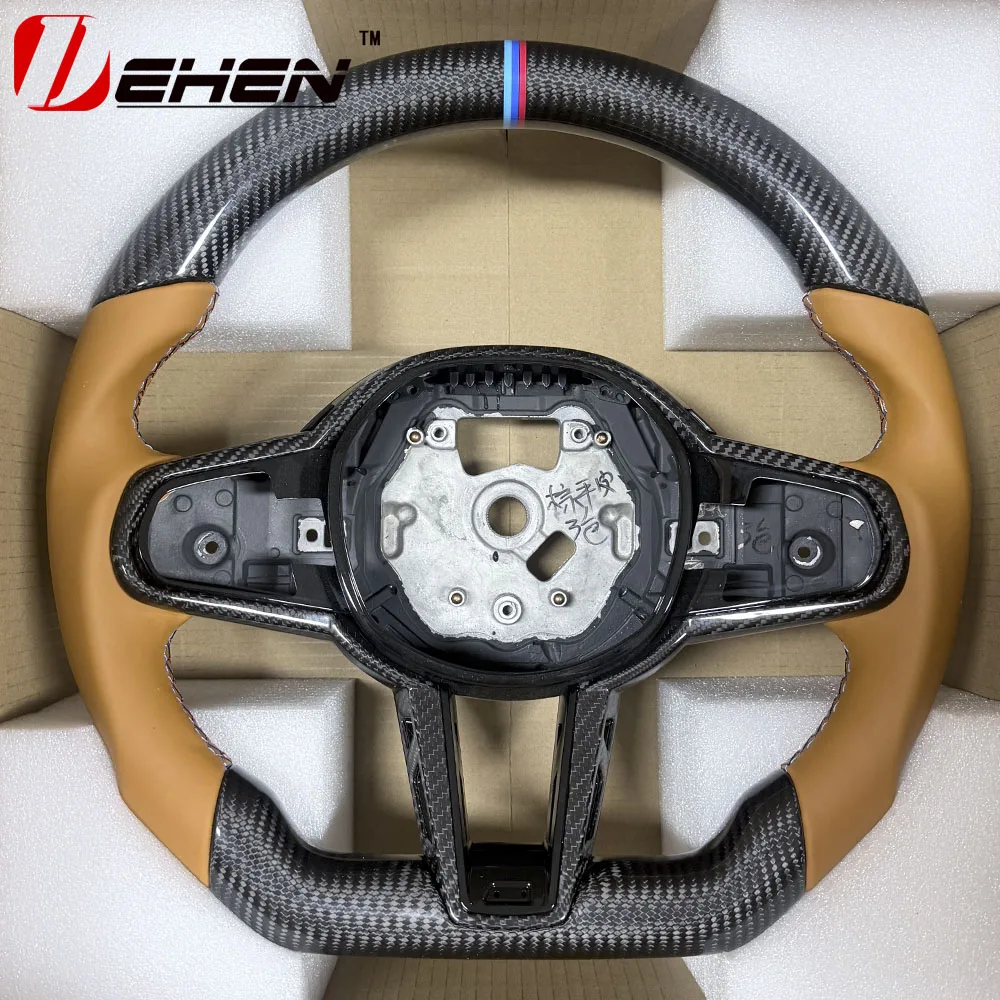 Carbon Fiber Car Steering Wheel For BMW CS G20 G22 G26 G29 G30 G15 G16 G01 G02 330i G42 M340i M240i G87 G82 G80 Steering Wheel