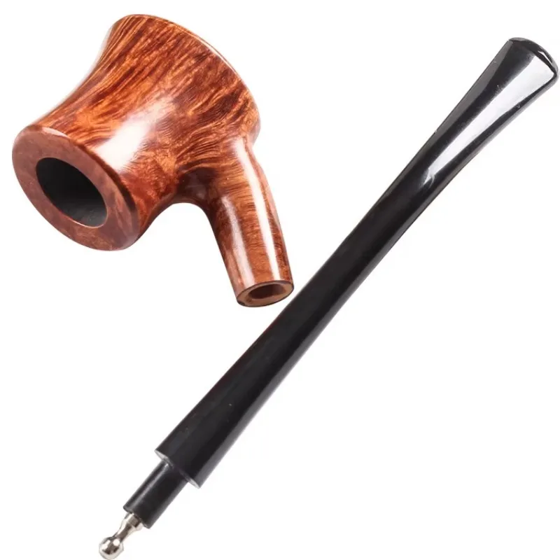 Long Briar Pipe Multi Choice Straight Smoking Pipe Best Briar Wood Pipe 3mm Filter Smoking Pipe Set Pipes for Smoking