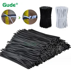 Twist Tie 0.75mm Cable Ties Gardening Oblate Iron Wire Reusable Flower Plant Climbing