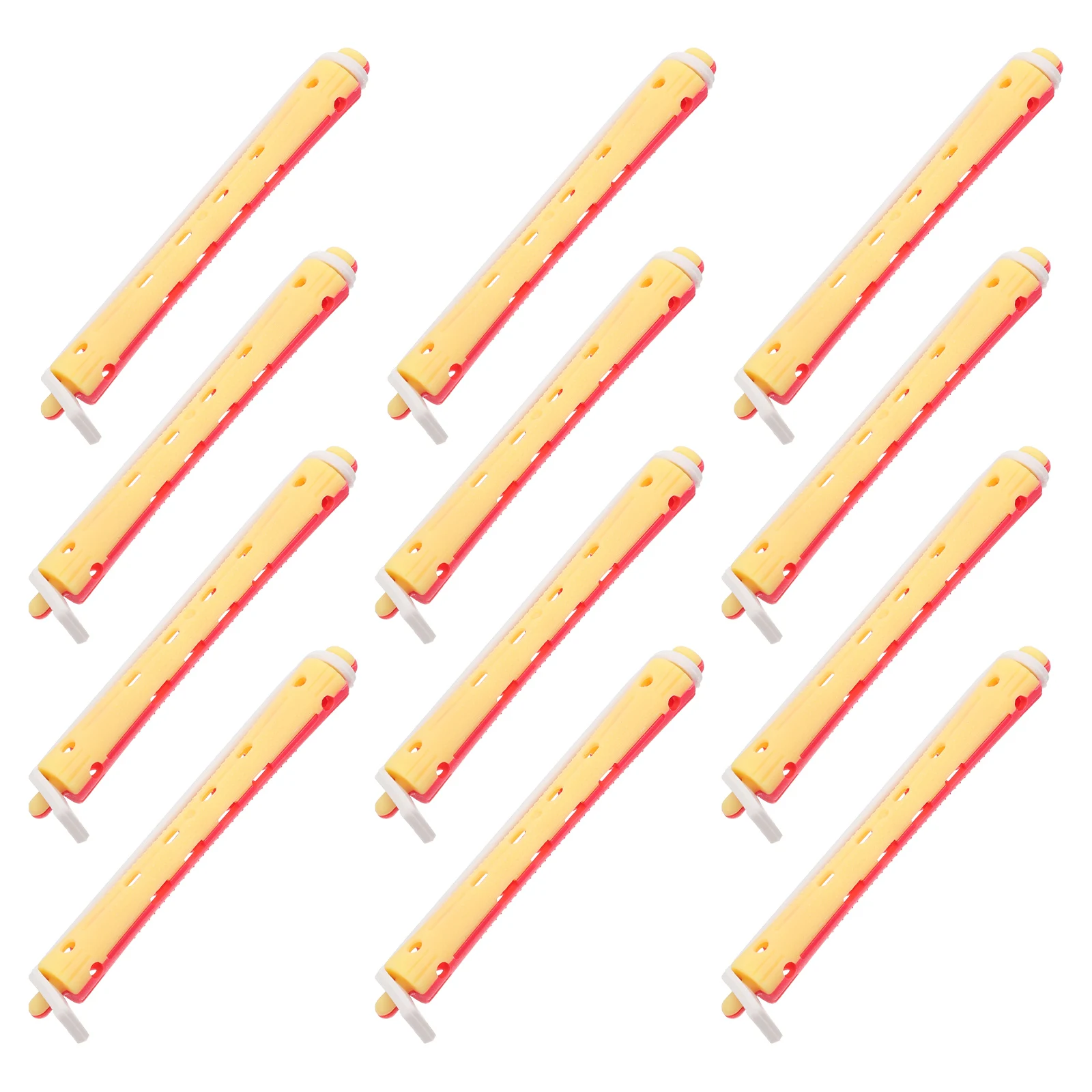 

12 Pcs Perm Bar Volume for Hair Fine Curling Curlers Rollers Women Perming Rods Travel