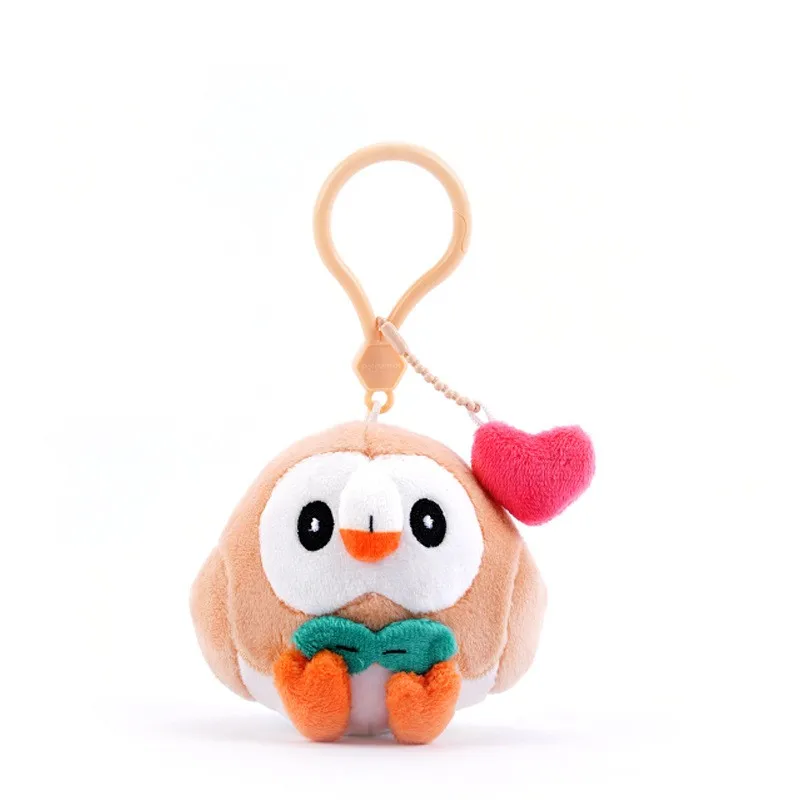 Echte Pokemon Rowlet Liebe Serie Kawaii Plüsch Stofftier Schlüsselbund Rucksack Anhänger Schlüsselring Puppe Geburtstag Geschenke Für Kind Jungen