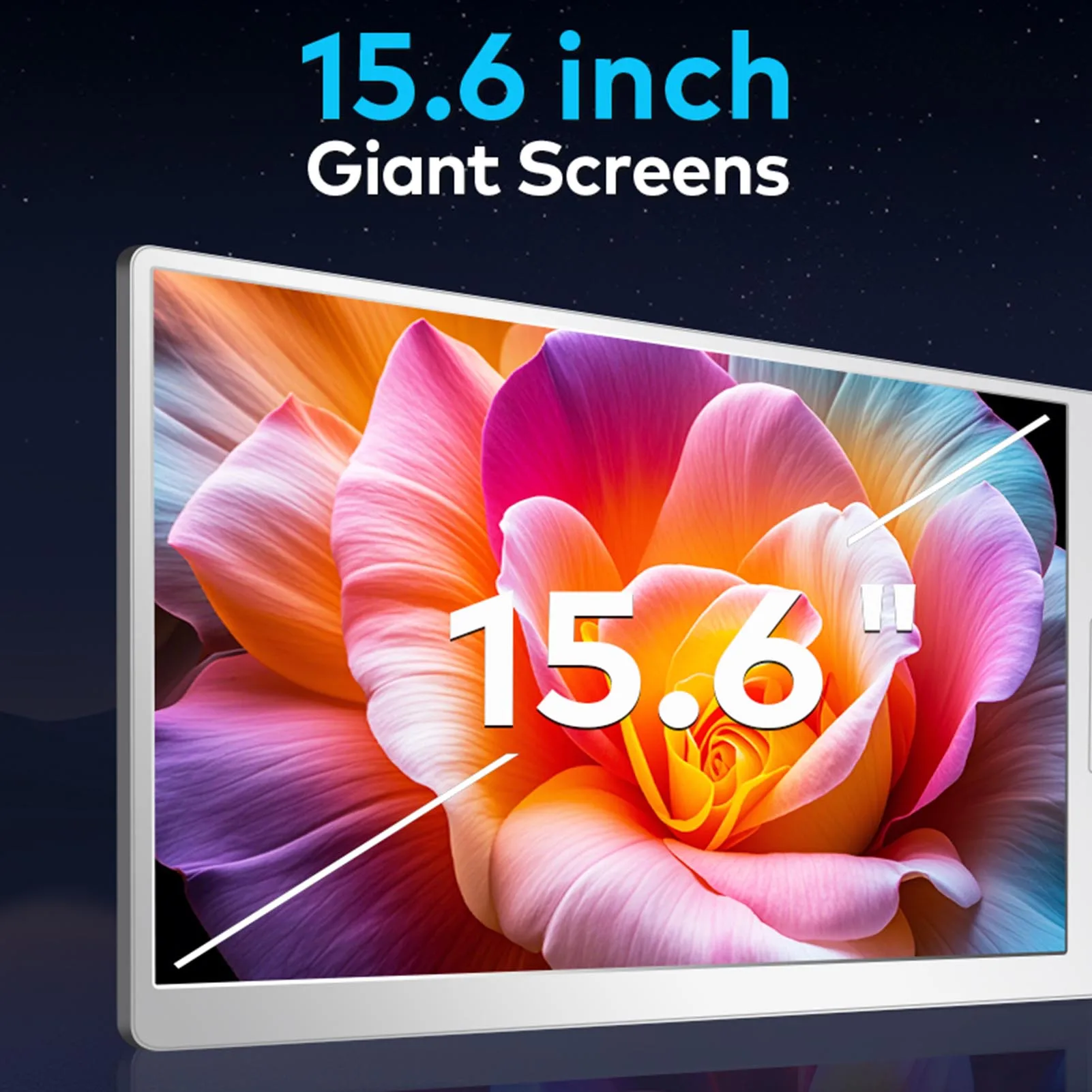 

【New】Portable Dual-Screen Monitors 15.6-inch Display Adjustable Screen Extender for 12"-18.5" Laptops