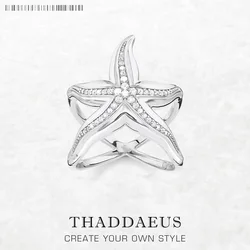 Starfish Statement Ring Brand New Fine Jewerly 925 Sterling Silver Romantic Gift For Women