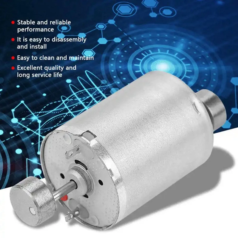 1 PCS 370 Powerful Vibration Motor Silver Aluminum Convenient And Easy To Use Dual Head Vibration Motor Dc12v Vibration Motor