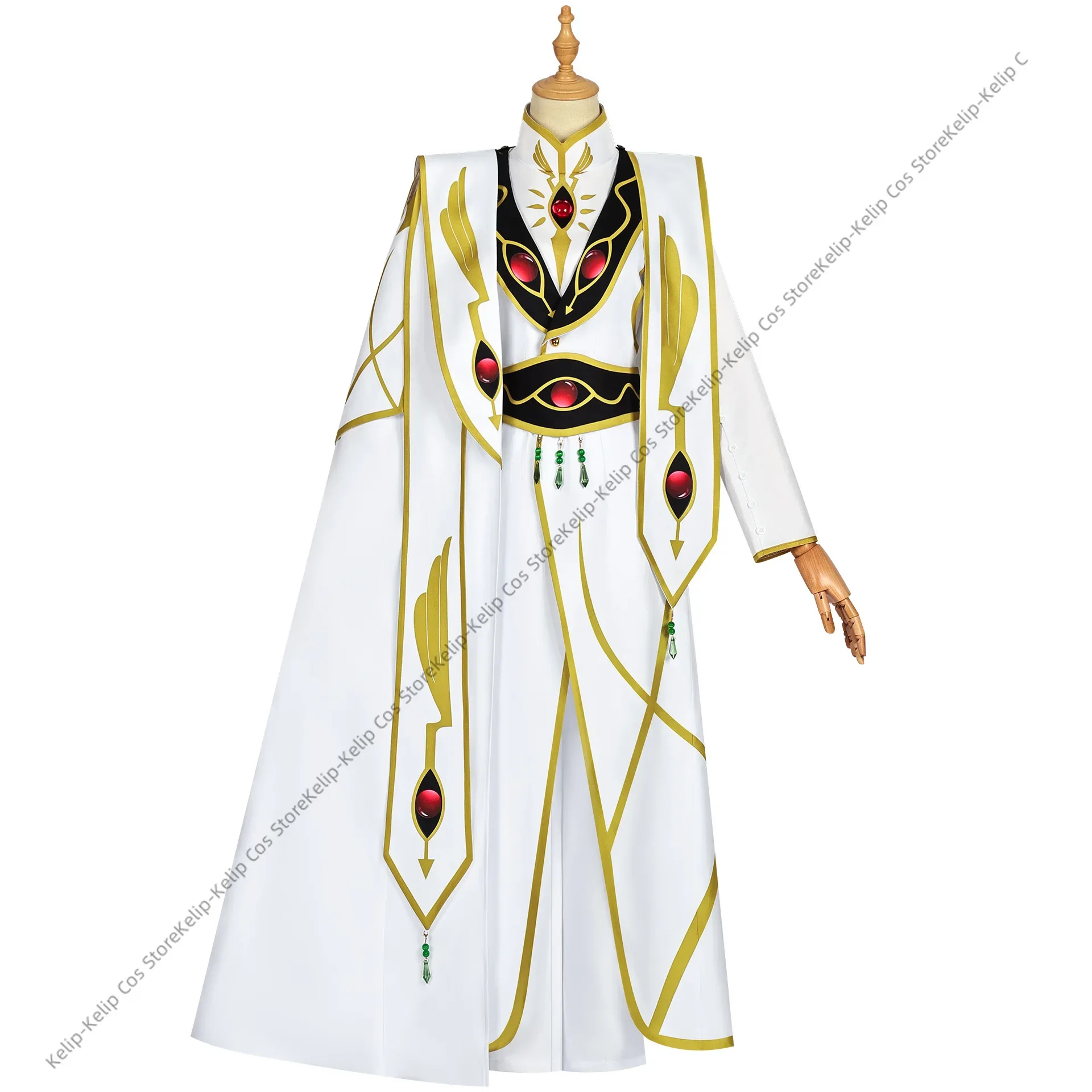 Anime CODE GEASS Lelouch of The Rebellion Lelouch Lamperouge Cosplay Costume Emperor Cloak Uniform Wig Adult Man Halloween Suit