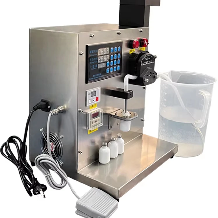 Mini 5ml Semi-automatic Stainless Steel Filling Machine for Medical & Chemical Use Oil Compatible 1 Year Warranty