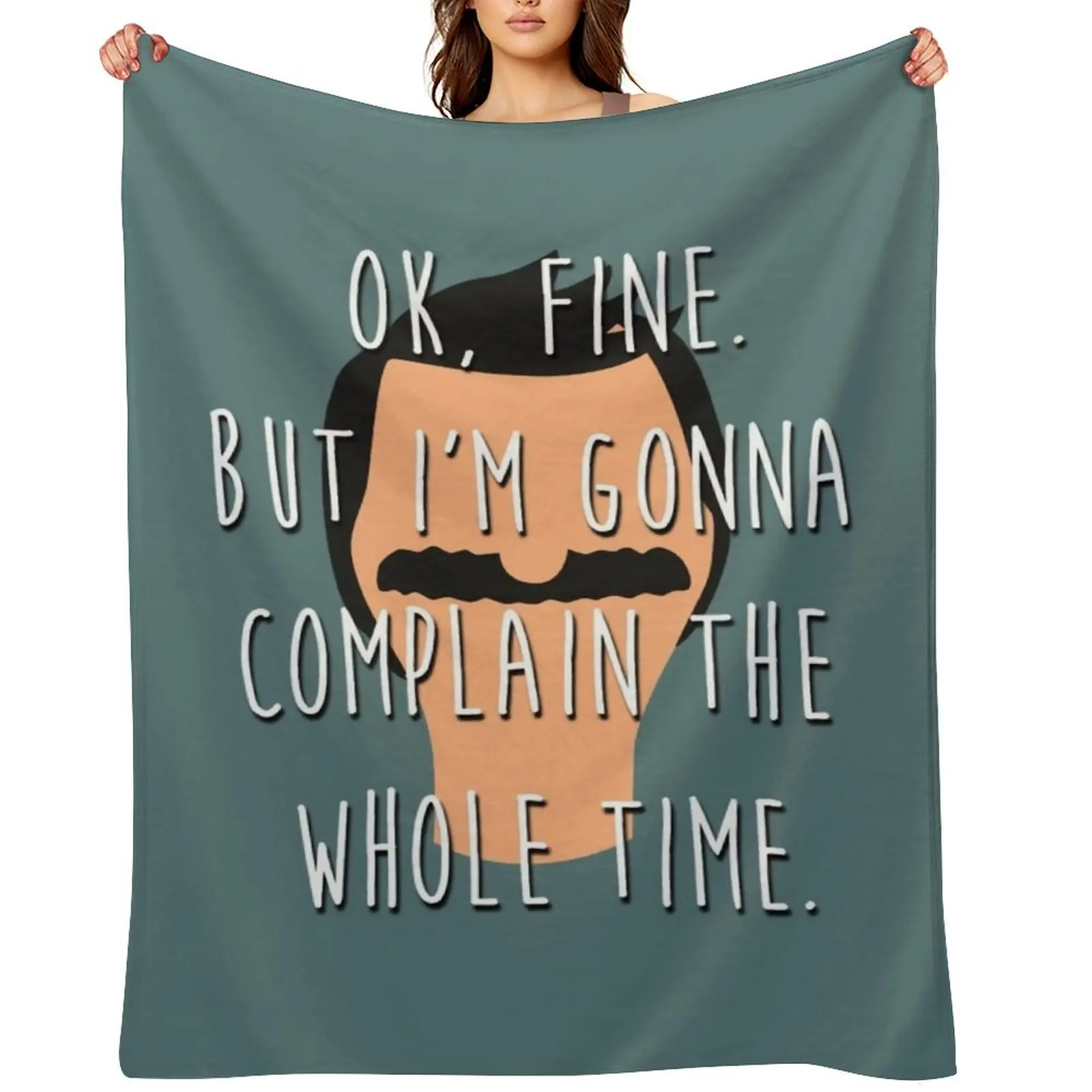 

ok fine Throw Blanket Cute Plaid Nap Soft Plaid For Baby Blankets