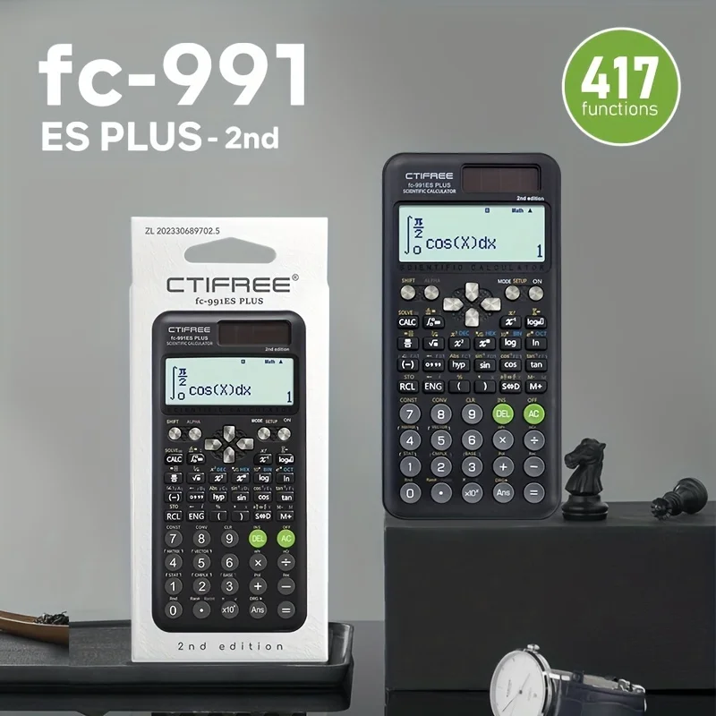 FC-991 ES PLUS Multifunctional science function calculator-417function Specially designed for student exams, economical packagin