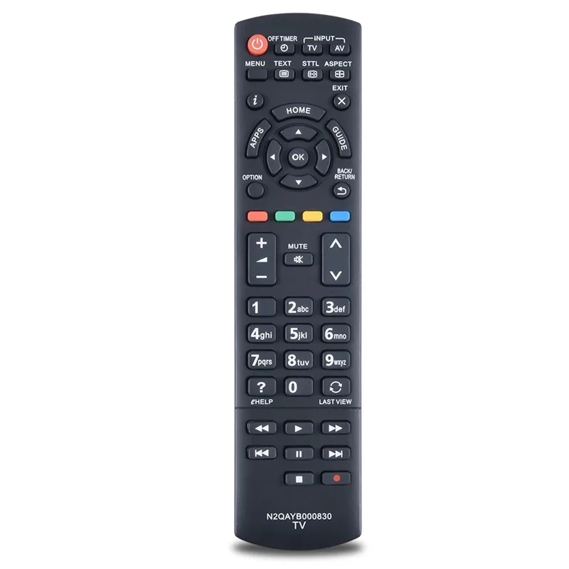 N2QAYB000830 Sub N2QAYB000354 N2QAYB000489 N2QAYB000490 Remote Control For Panasonic TV TX-L39E6B H-LR42E6 TX-L24XW6 TX-L39EW6