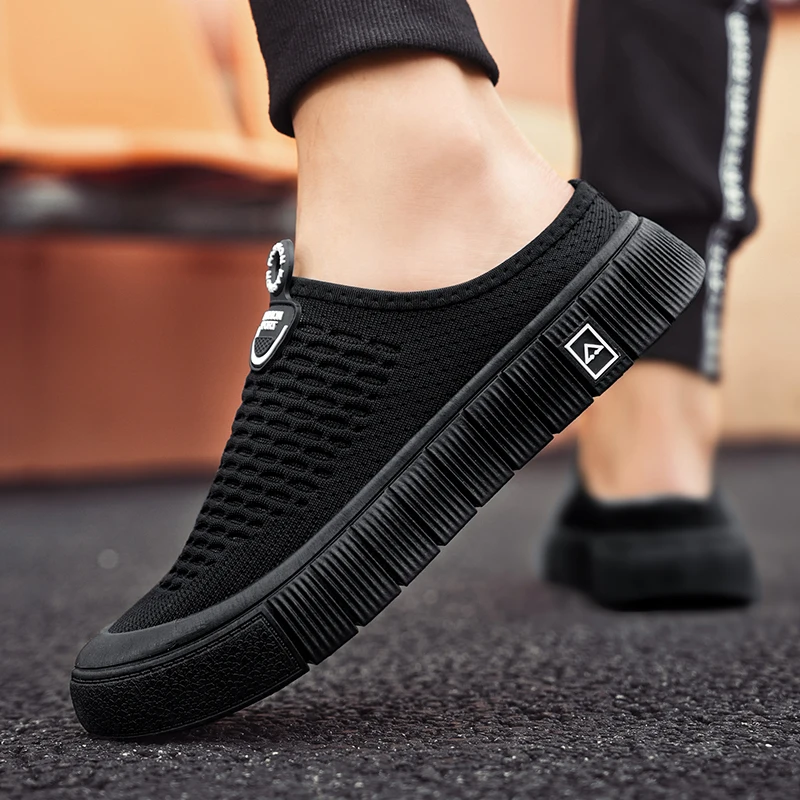 Loafers Low-Top Stof Zomer Ventileren Slijtvaste Casual Sneaker Mannelijke Sneakers Zacht En Comfortabel Sport En Vrije Tijd Nieuw