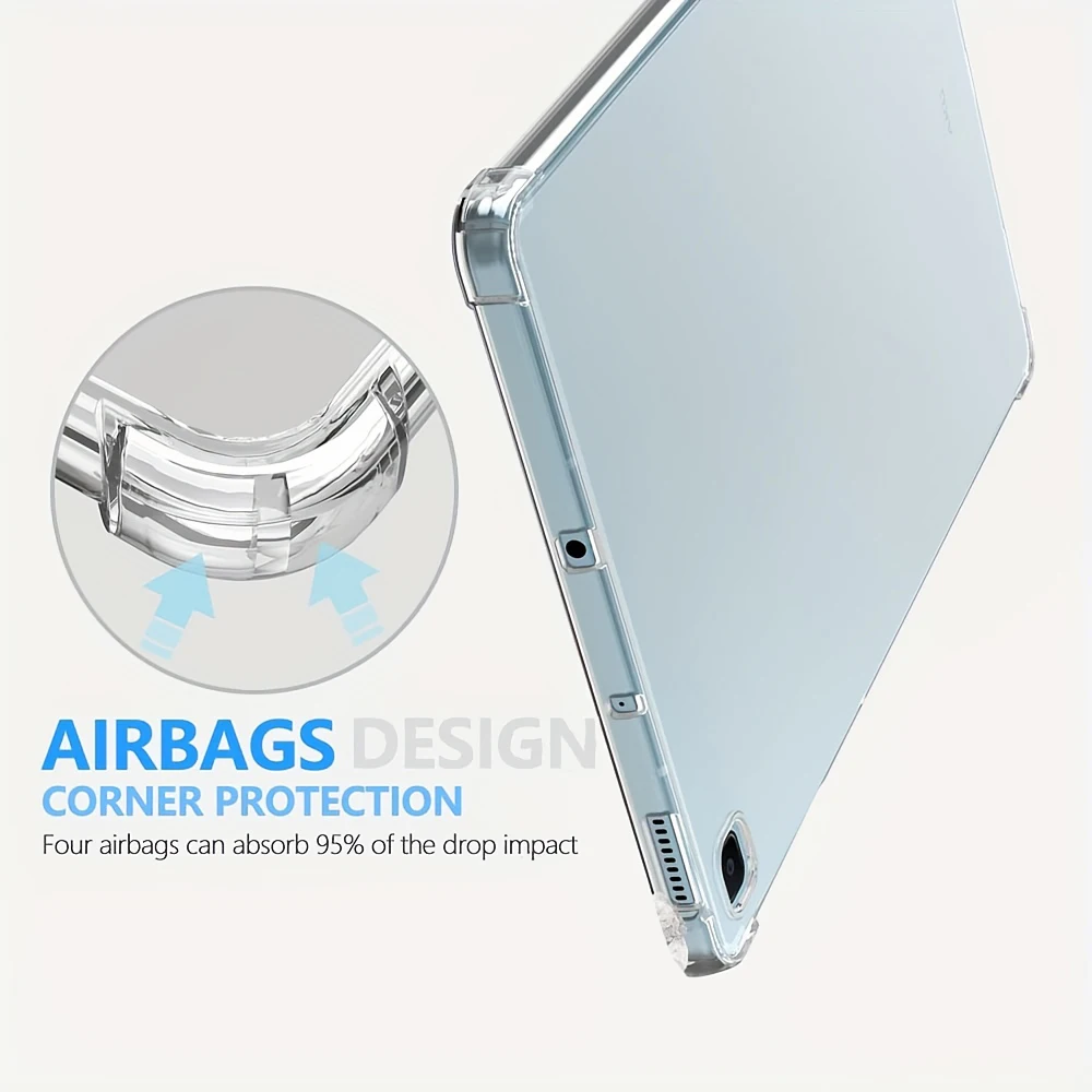 

TPU Case for Samsung Galaxy Tab S6 Lite 10.4, S7 S8 S9 11 10.9 12.4, A8 10.5, A7 10.4, A9 8.7, A9 Plus 11, Shockproof Cover