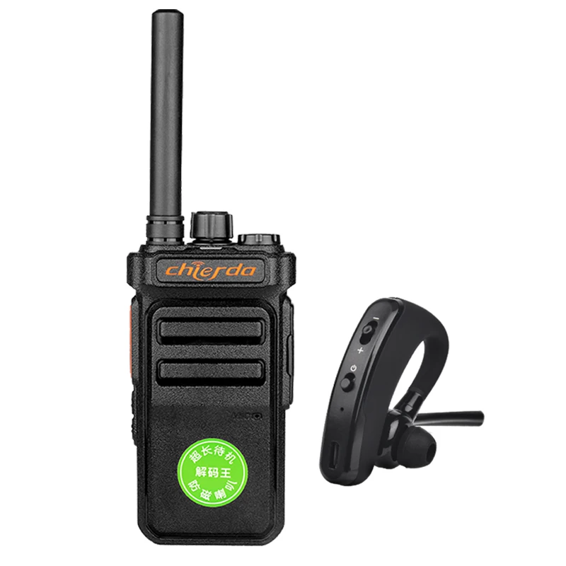 Chierda 101PLUS Mini Walkie Talkie USB Rechargeable FRS/GMRS PMR446 Long Range Portable Two Way Radio for Hunting Outdoor