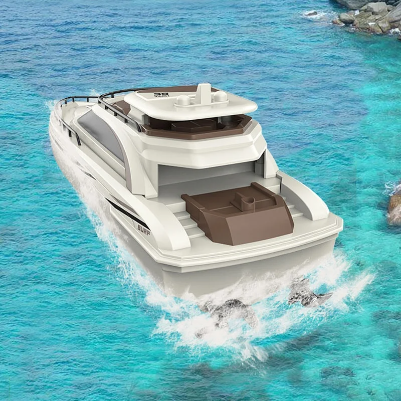 H109 High Speed Luxury Yacht RC Boat 2.4g Full Proportional Remote Control Dual Motor Drive Waterproof Sealed Design Model Toy