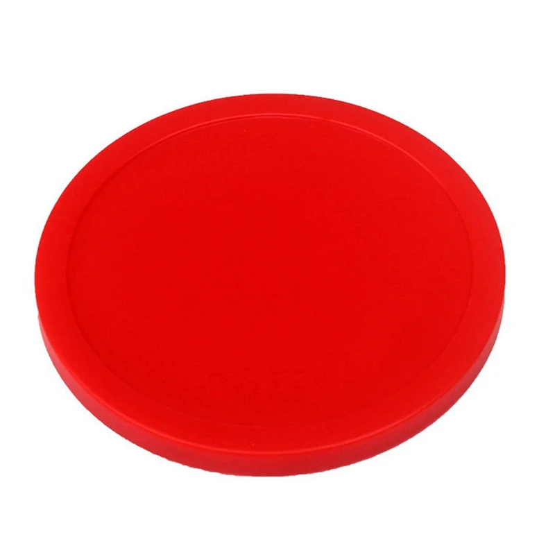 10 Pieces Home Air Hockey 75Mm Red Replacement Round Air Hockey Heavy Duty Air Hockey For Game Table Accessories