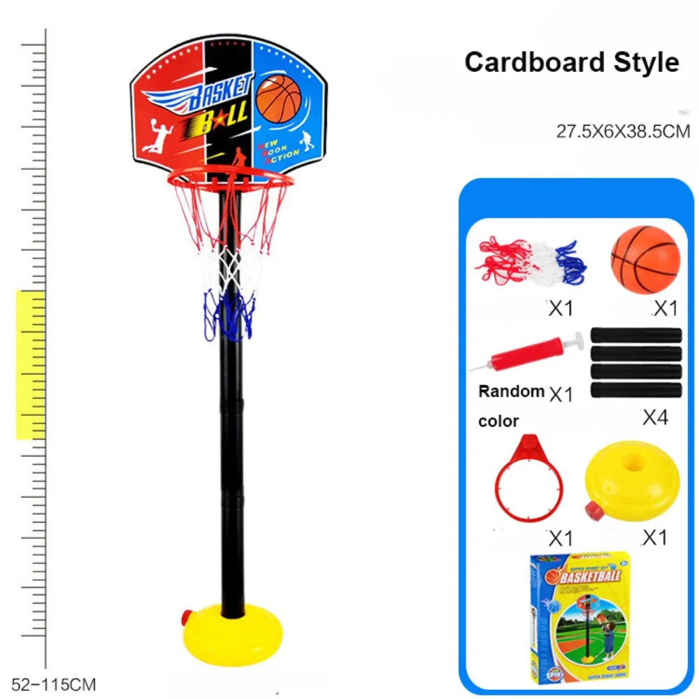 

Регулируемое баскетбольное кольцо с героями мультфильмов для малышей 52-113 см, интерактивный мяч для родителей и детей, уличный домашний мяч, спортивный щит, обод для стрельбы
