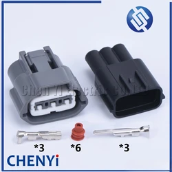 2 sets 3 Pin male female Waterproof Automotive Sensor Connector 6189-0779 Ignition Coil Socket For Nissan BYD F0