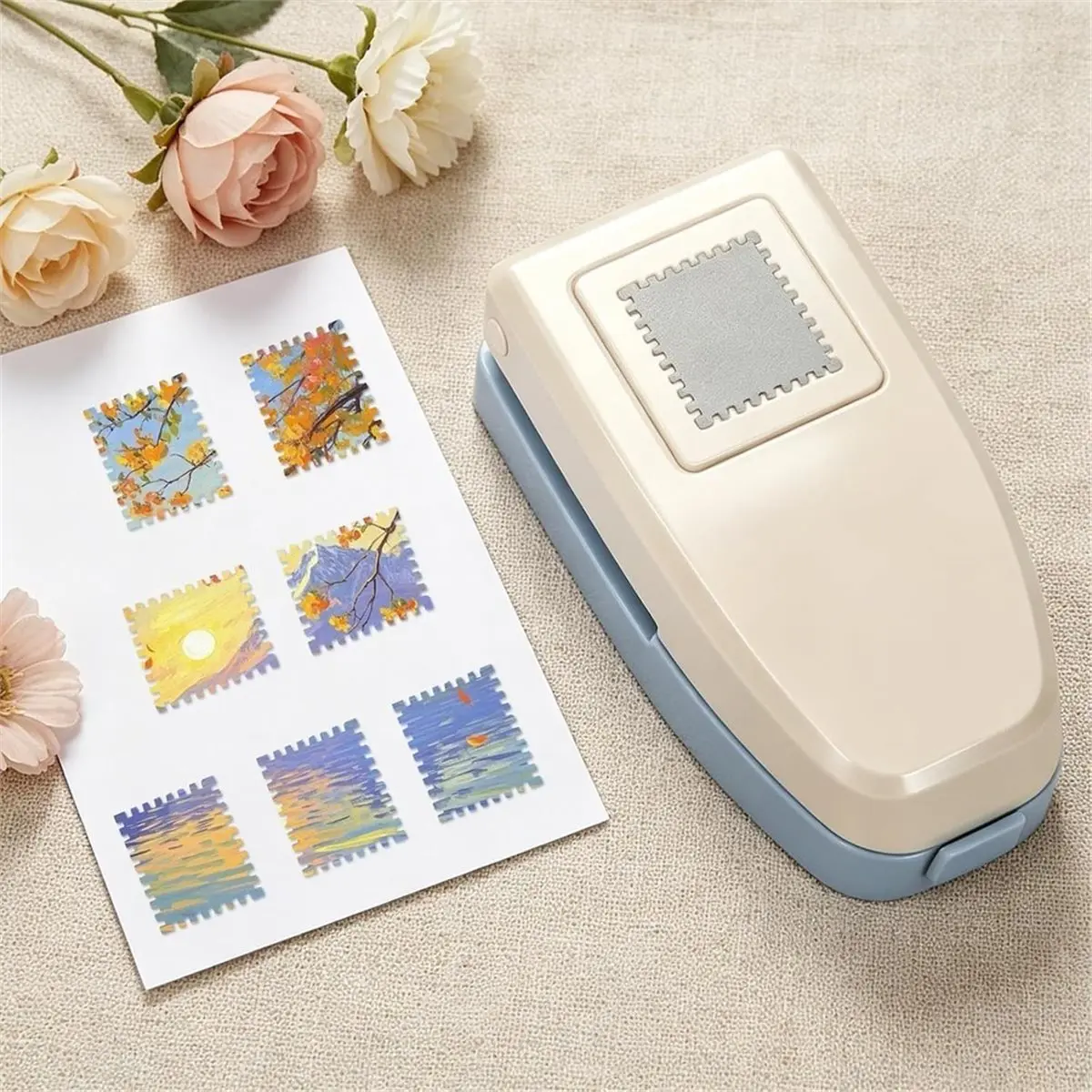 Stamp Puncher for Crafting: Versatile 1X0.86inch Stamp Maker for Scrapbooking, Journaling, and Card Making
