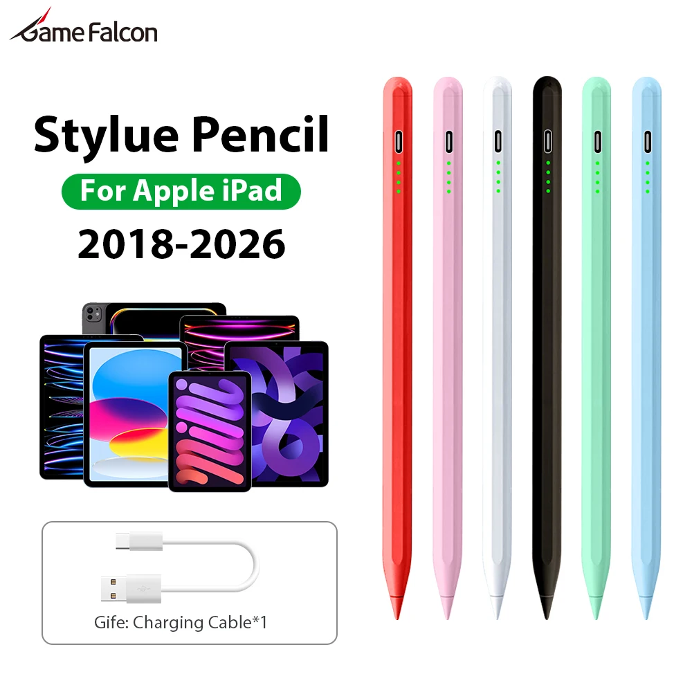 

For Apple Pencil For iPad A16 10 9 10th 9th Generation Stylus Pen Pro 13 11th M5 M4 12.9 2025 Air 11 M3 M2 5 Mini 7 6 Touch Pens