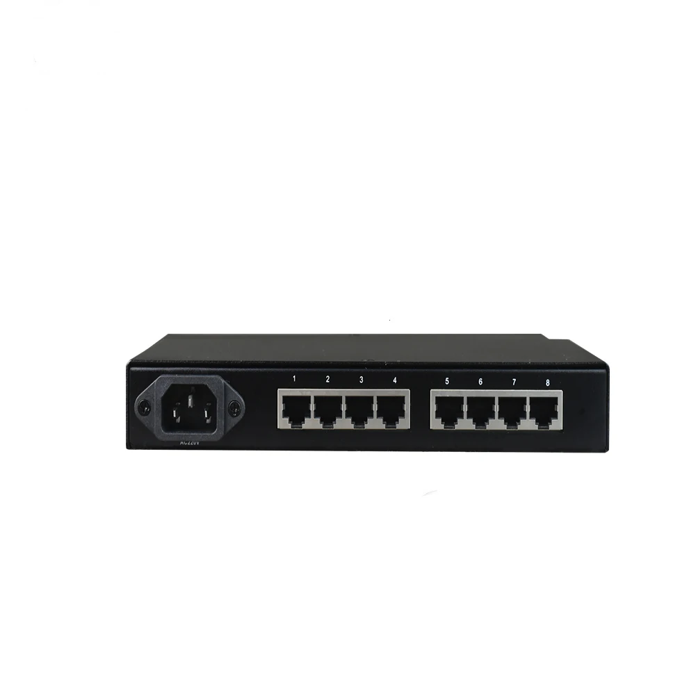 8 voice TDM over IP 10/100M ethernet protocol converter FXS/FXO E&M over IP