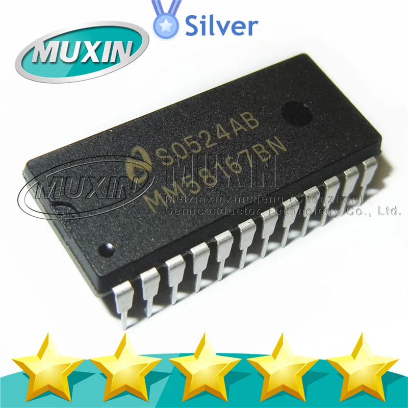 MM58167BN PDIP24 Electronic Components MC14508BCP MC68A50P MC74HC154N MM58167BN MT8806AE New Original MT8806AE1