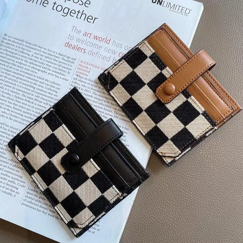 

Fashion Classic Retro Men's and Women's Universal Wallet PVC Material Multi Functional Portable Card Bag